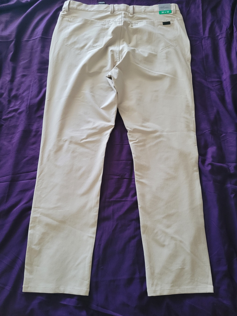 Greg Norman Collection Khaki Stretch Pants 38x32 - Picture 4 of 4